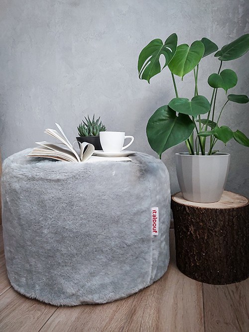 Pouf sacco Italpouf in morbida pelliccia sintetica Yeti