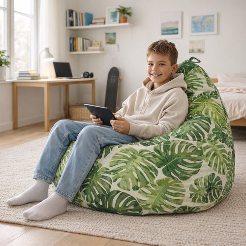 Pouf e poltrone sacco con fantasie Premium